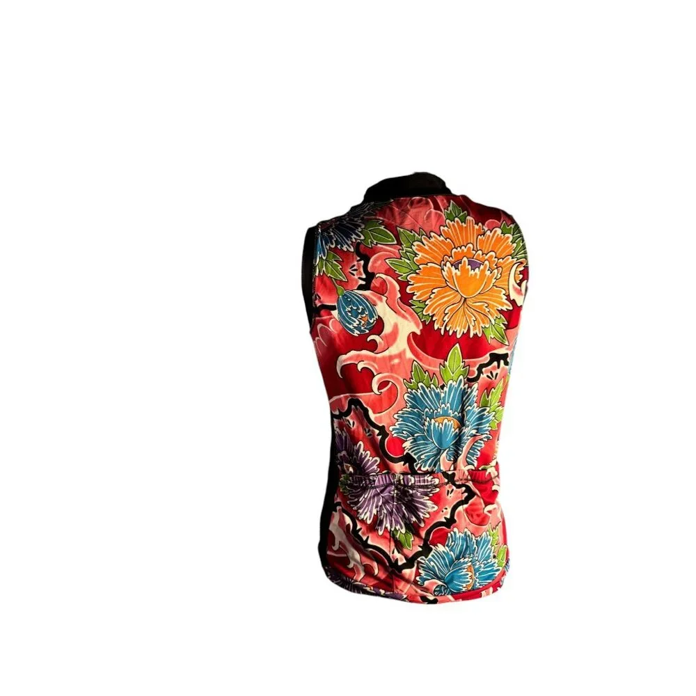 Ymx Floral Sleeveless Cycling Jersey XS - Picture 6 of 9